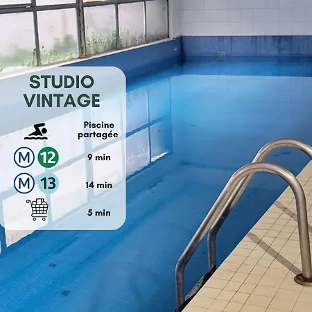 Esprit Vintage Avec Piscine, Proche Du Metro *