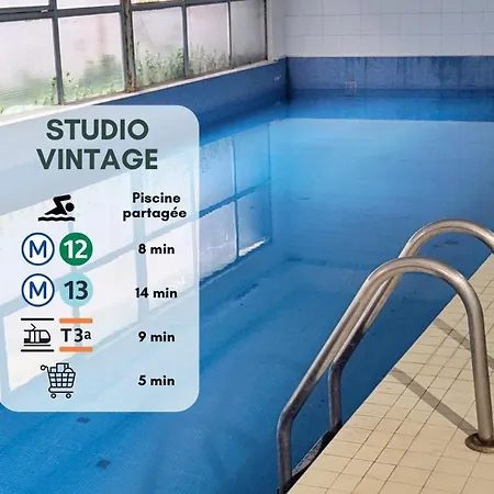 Design Vintage 15eme Piscine Dans La - Proche Metro Paris